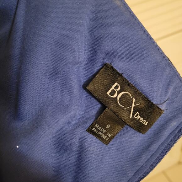 BCX Asymmetric One Shoulder Spakle Ruched Mini Party Cocktail Dress Womens Sz 8 - Picture 6 of 9